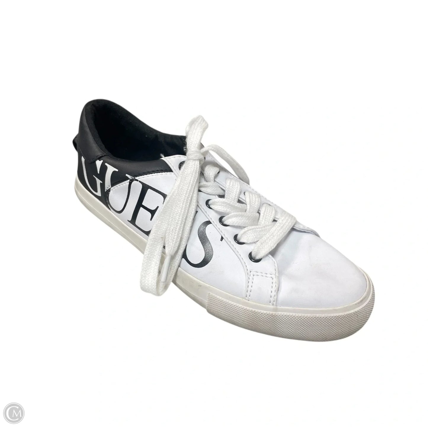 Shoes Sneakers By Guess In Black & White, Size: 9