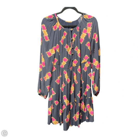 Dress Casual Short By Anthropologie In Blue & Orange, Size: Sp