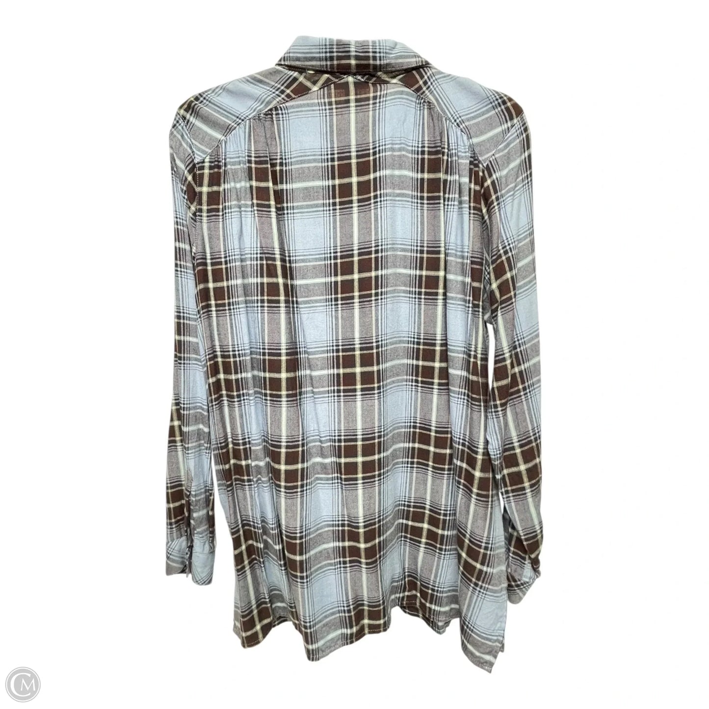 Top Long Sleeve By J. Jill In Blue & Red, Size: M
