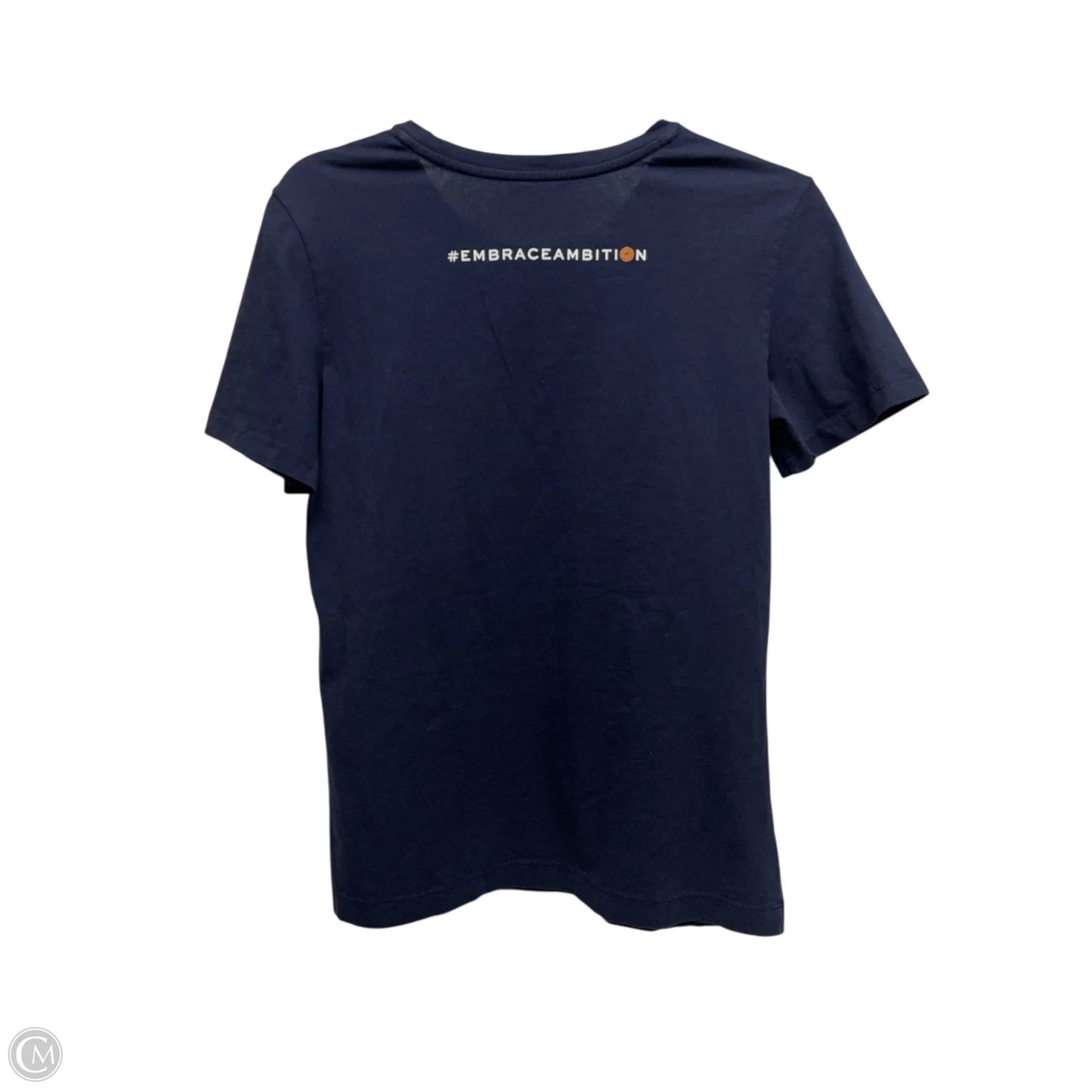 Top Short Sleeve Designer By Tory Burch In Navy, Size: S