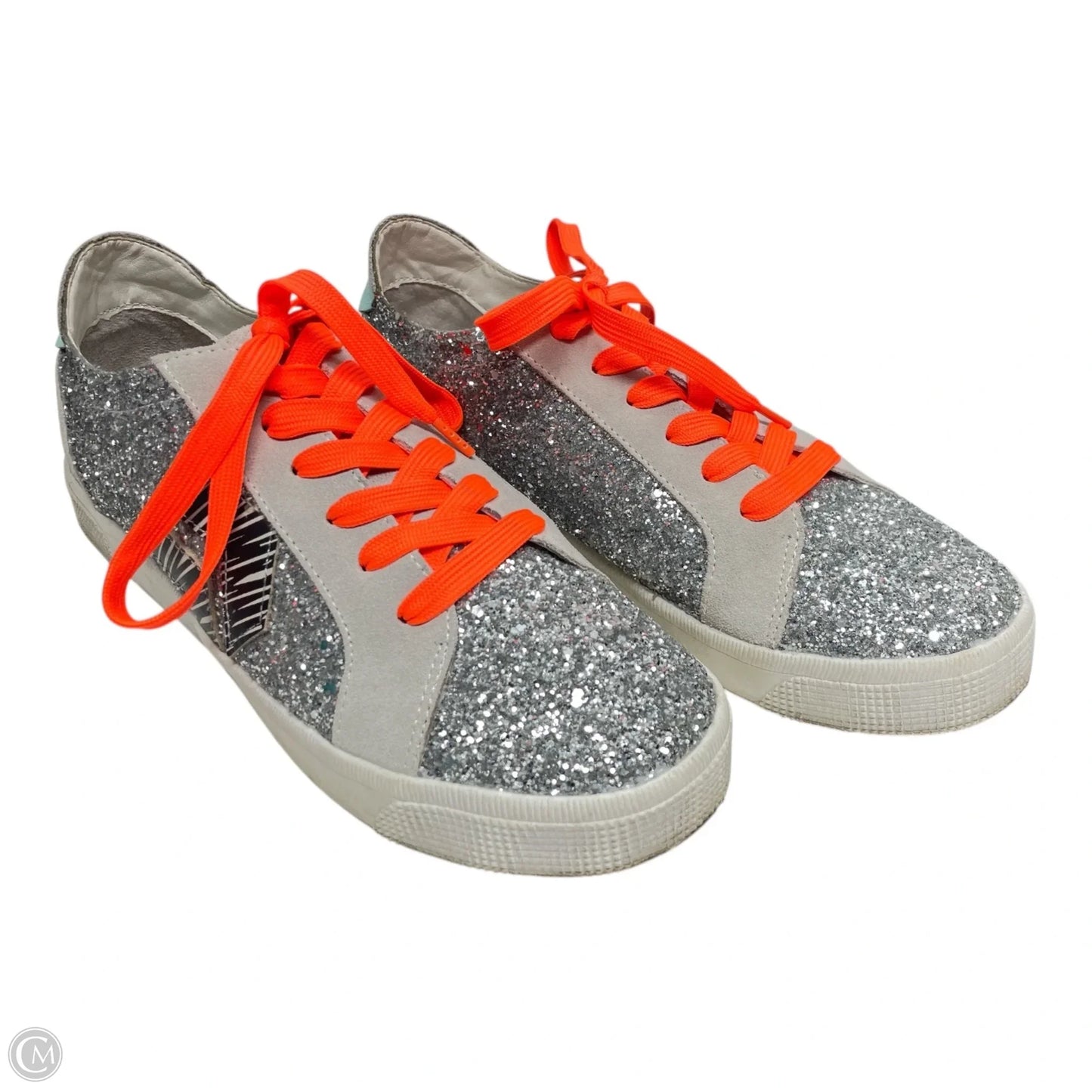 Shoes Sneakers By Dolce Vita In Grey & Orange, Size: 9.5