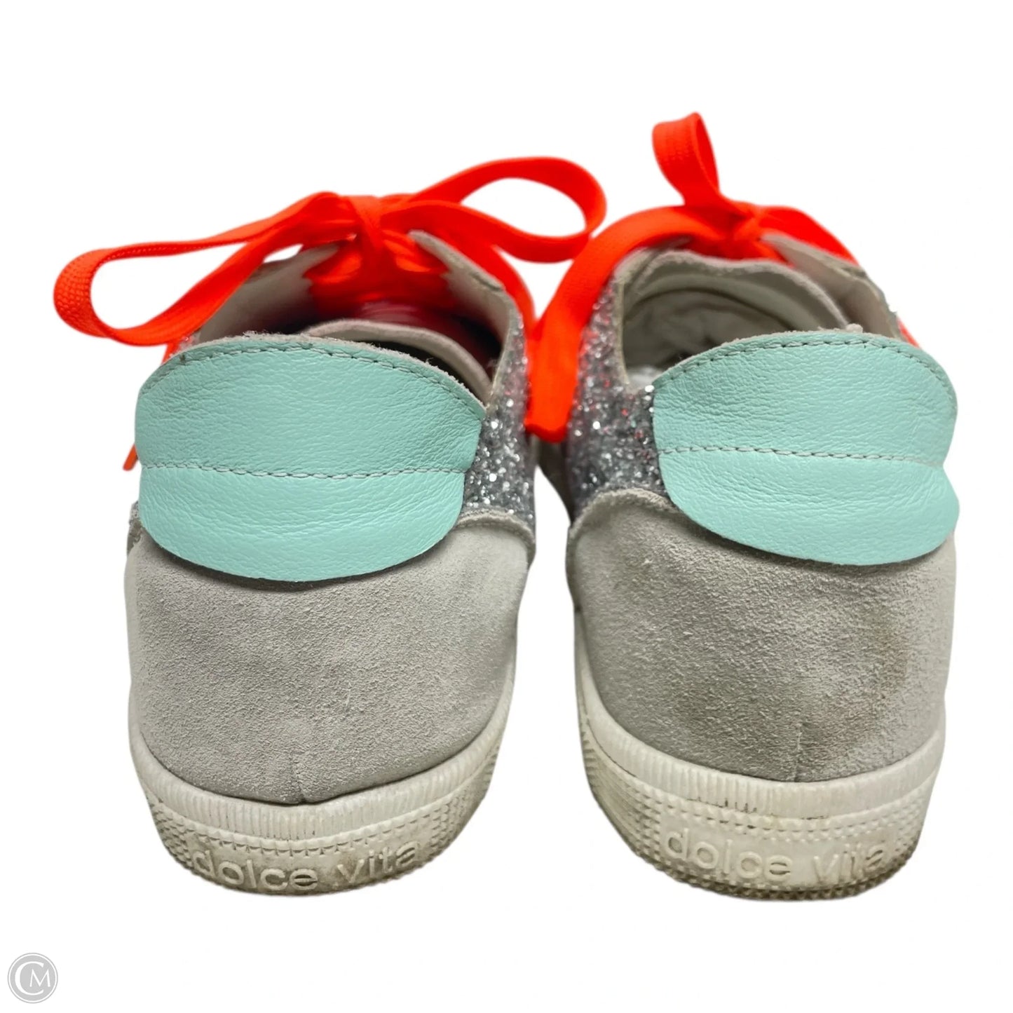 Shoes Sneakers By Dolce Vita In Grey & Orange, Size: 9.5
