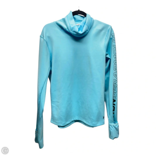 Athletic Sweatshirt Collar By Under Armour In Blue, Size: L