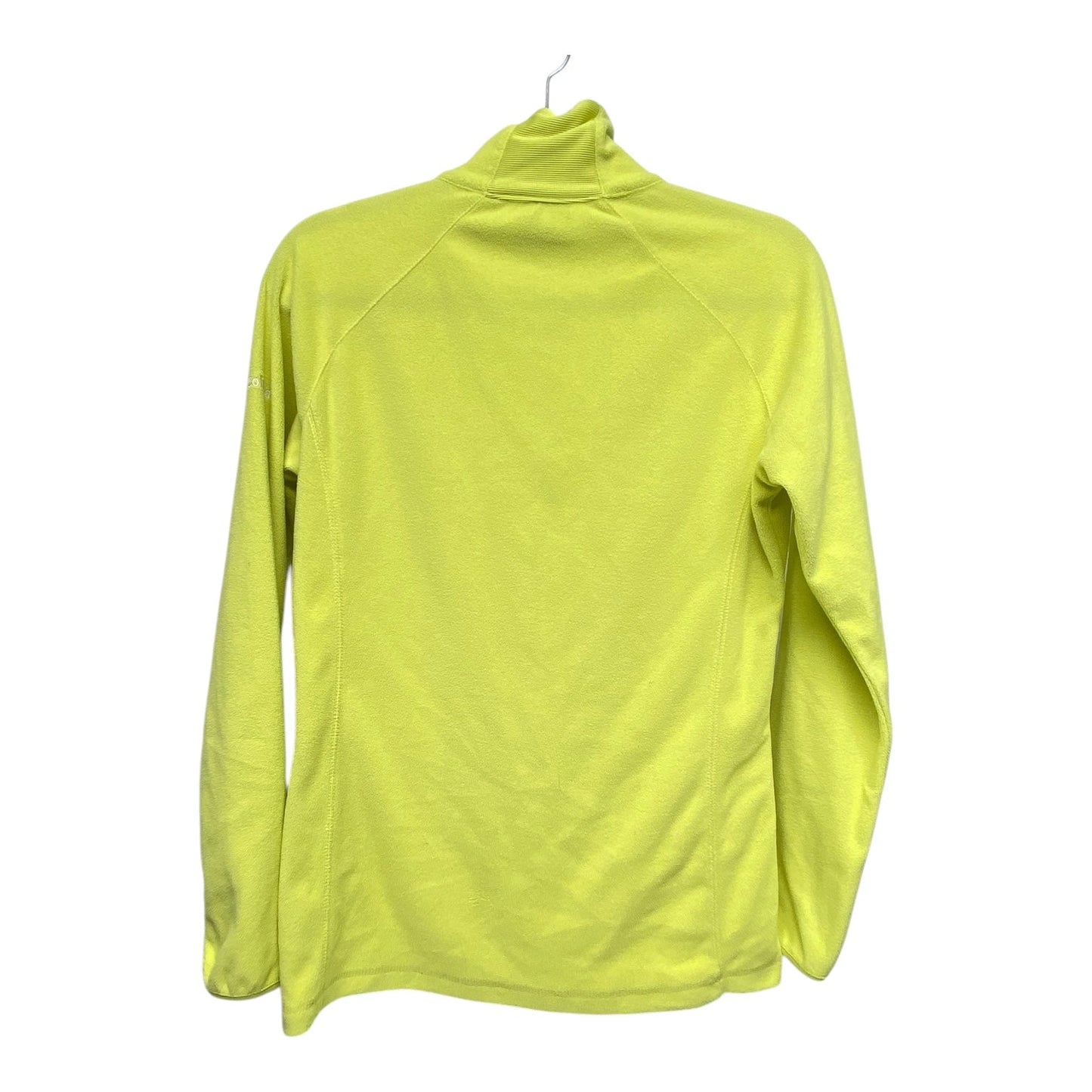 Athletic Sweatshirt Collar By Columbia In Chartreuse, Size: M