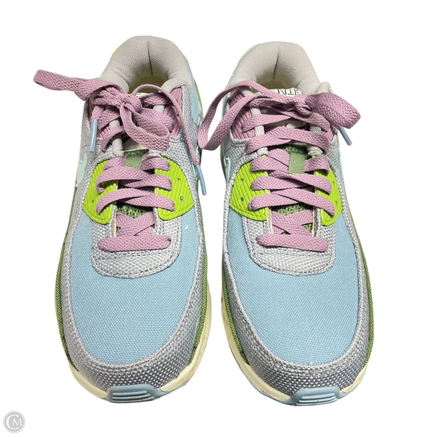 Shoes Sneakers By Nike In Blue & Green, Size: 7.5