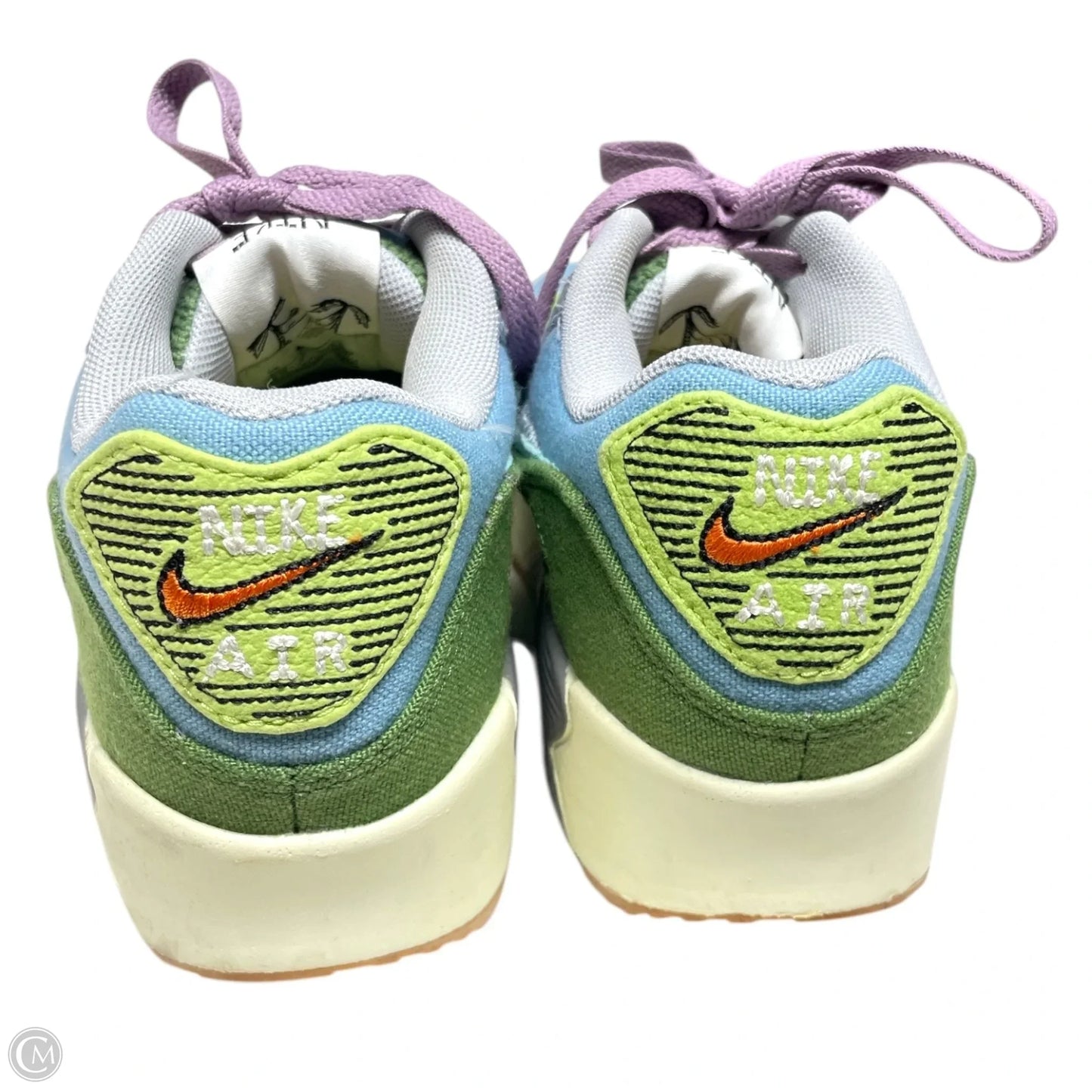 Shoes Sneakers By Nike In Blue & Green, Size: 7.5