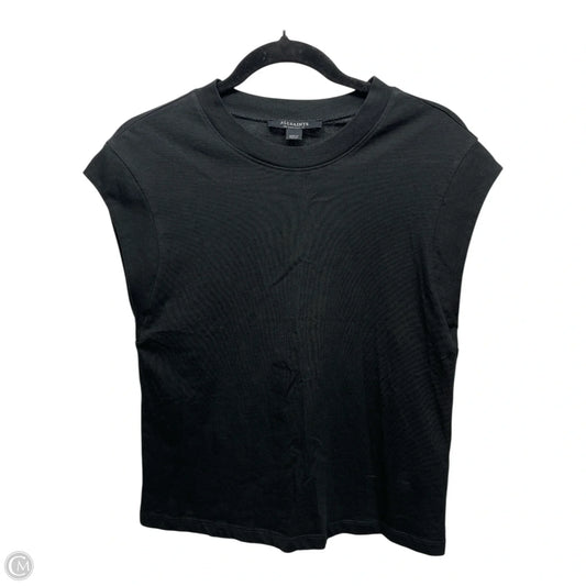 Top Short Sleeve Designer By All Saints In Black, Size: 4