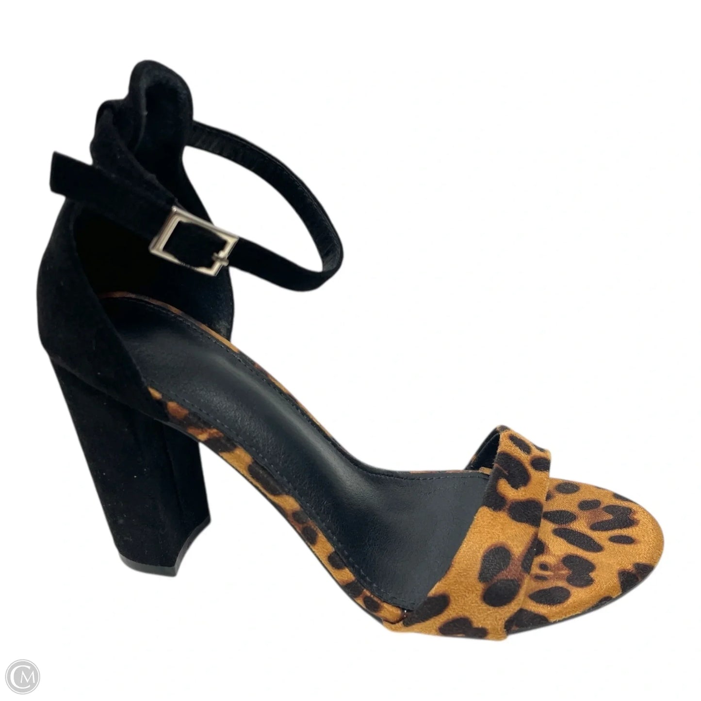 Shoes Heels Block By Clothes Mentor In Black & Brown, Size: 7.5