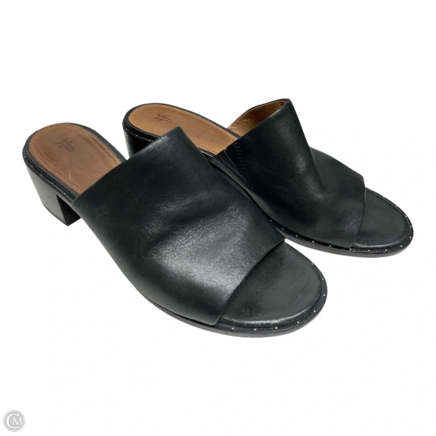 Sandals Designer By Frye In Black, Size: 7