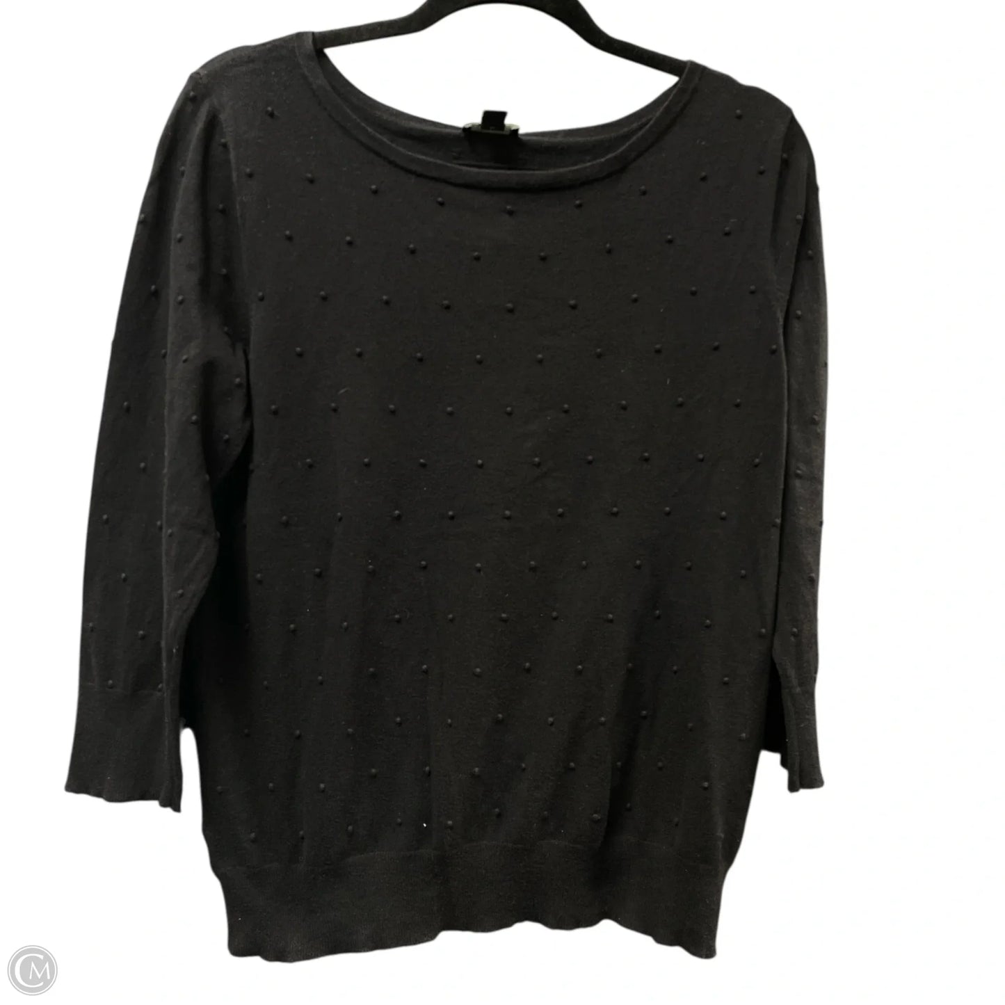 Top Long Sleeve By Ann Taylor In Black, Size: L