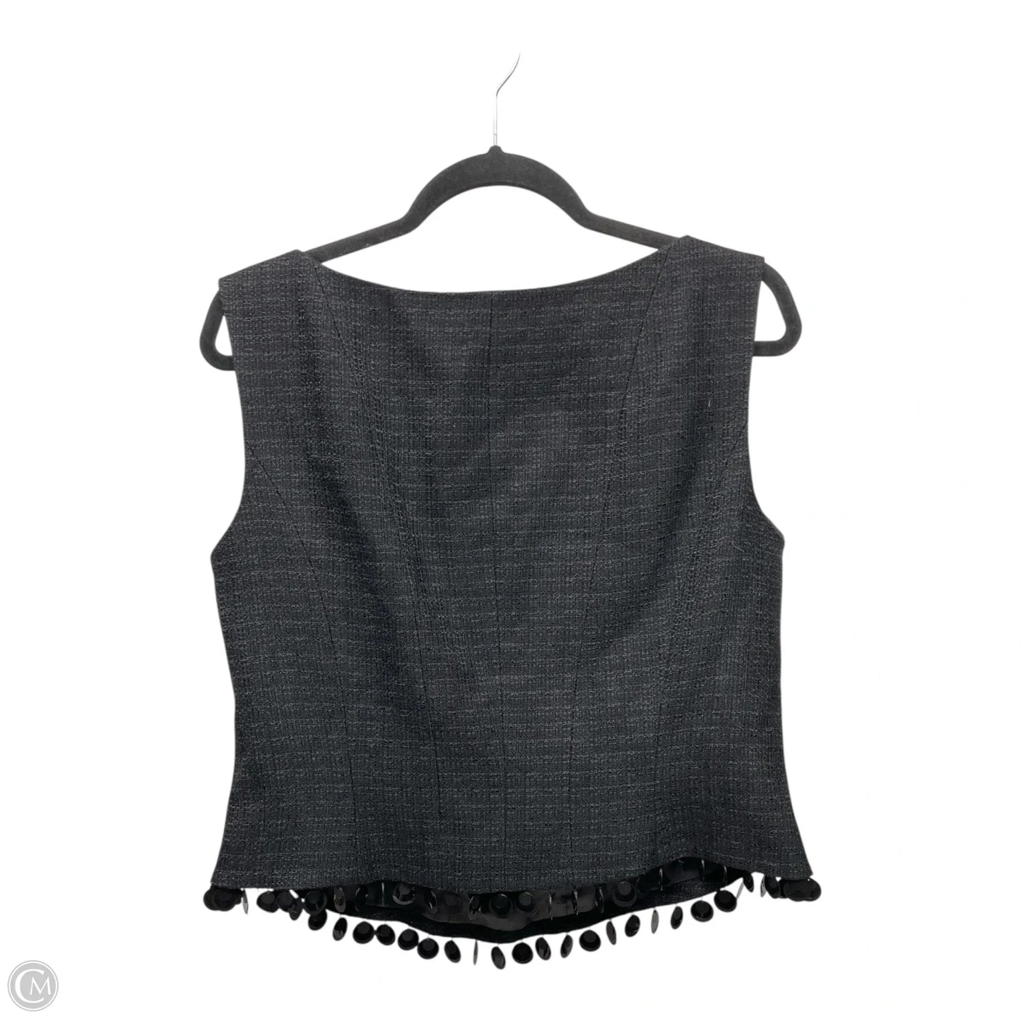 Top Sleeveless Designer By Escada In Black, Size: L