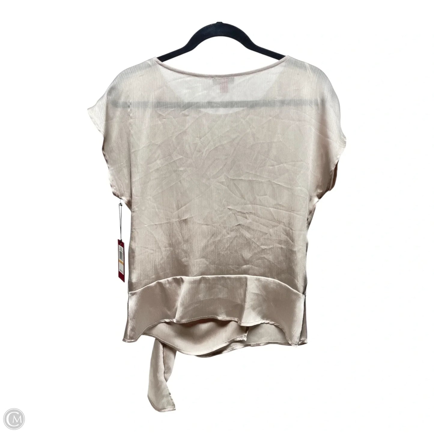 Top Short Sleeve By Vince Camuto In Cream, Size: S