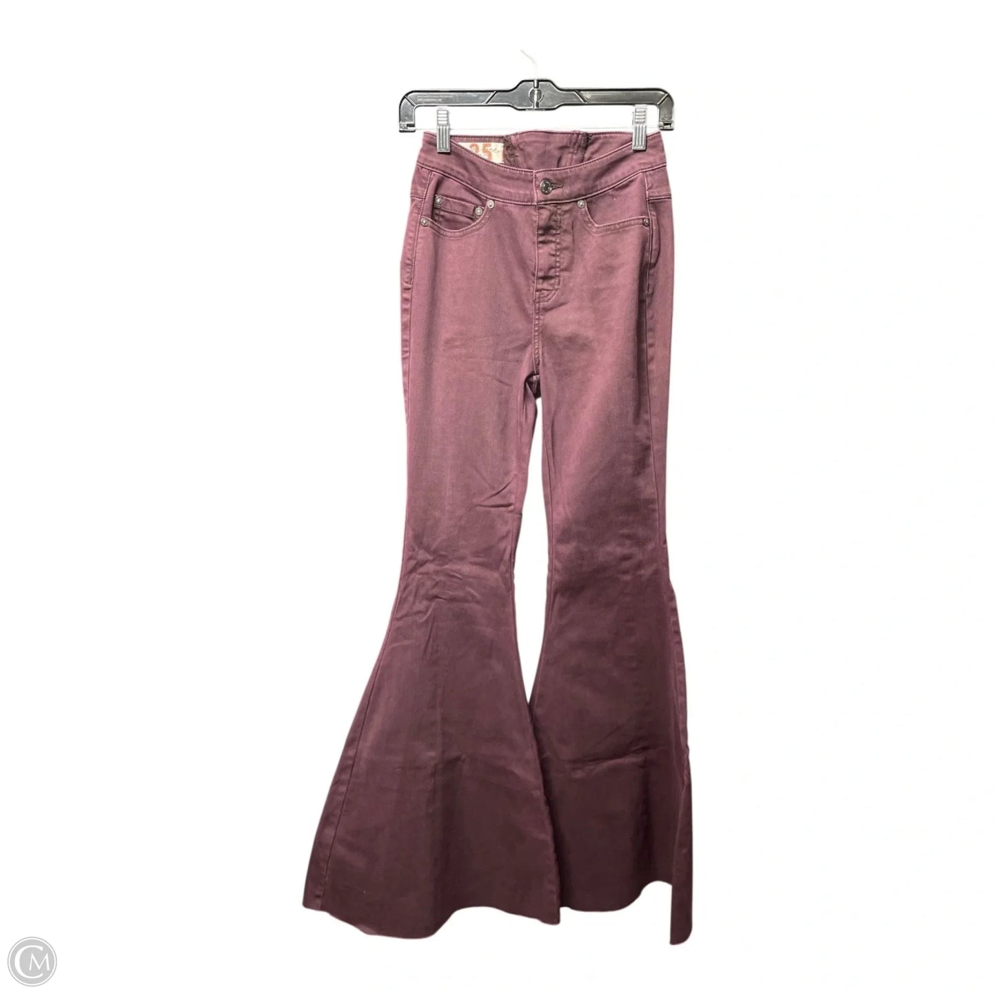 Jeans Flared By We The Free In Maroon, Size: 2
