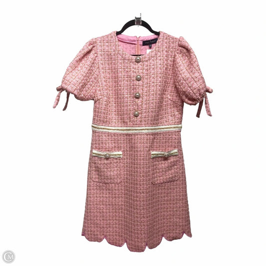 Dress Casual Short By Simply Southern In Gold & Pink, Size: M