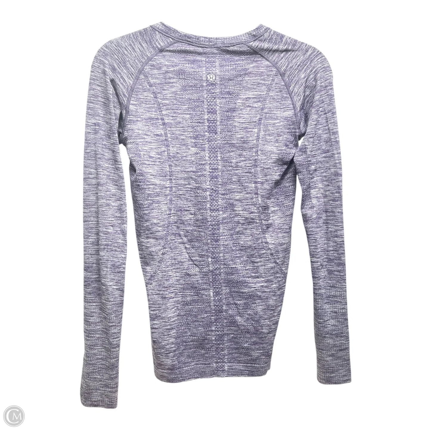 Athletic Top Long Sleeve Crewneck By Lululemon In Purple, Size: Xs