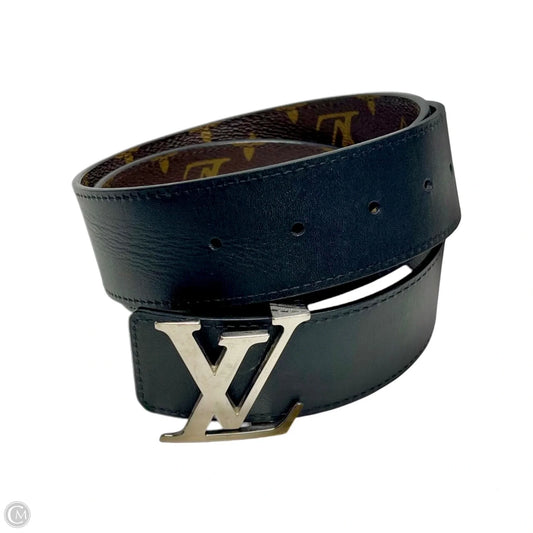 Reversible Belt Luxury Designer By Louis Vuitton, Size: Small