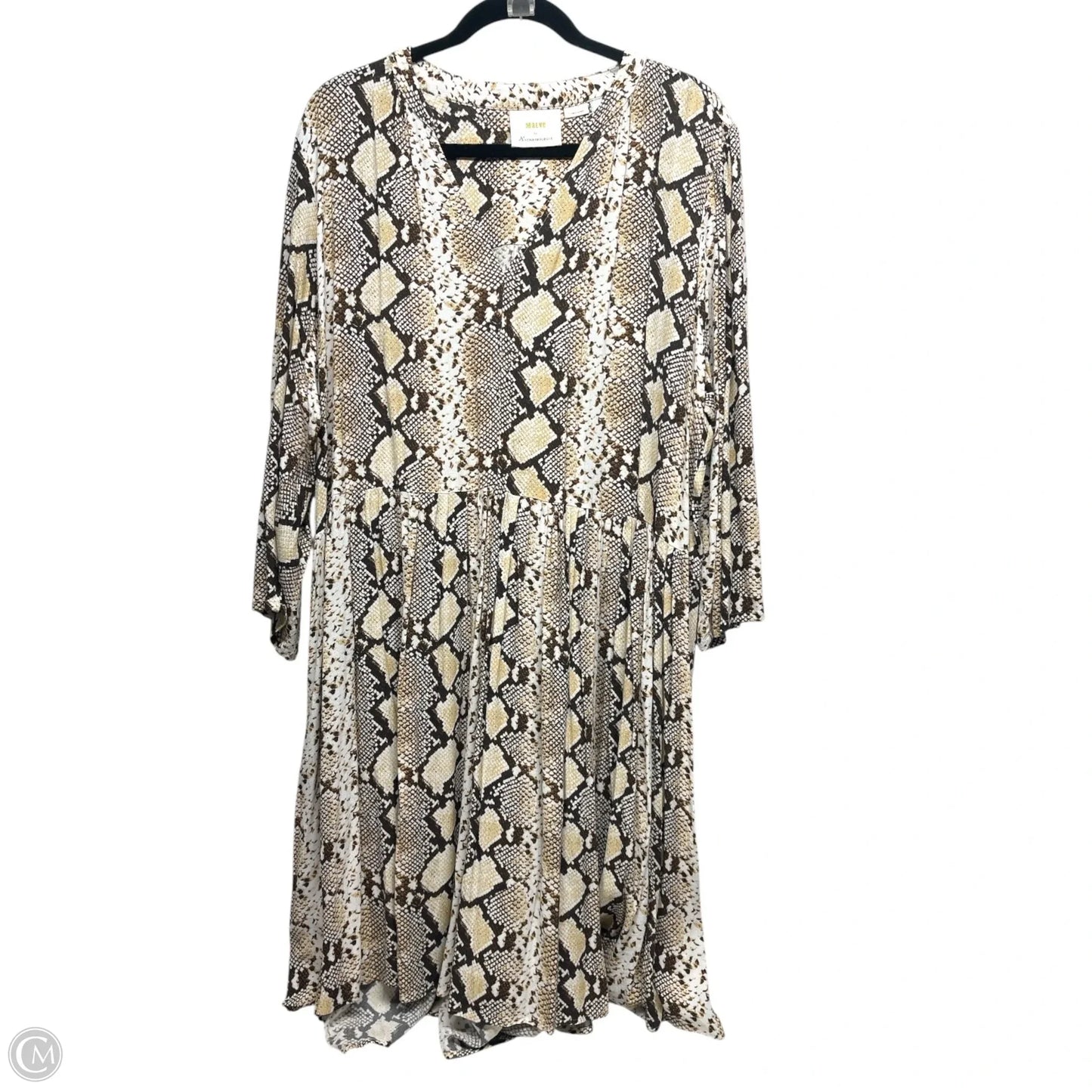 Dress Casual Short By Maeve In Snakeskin Print, Size: 2x