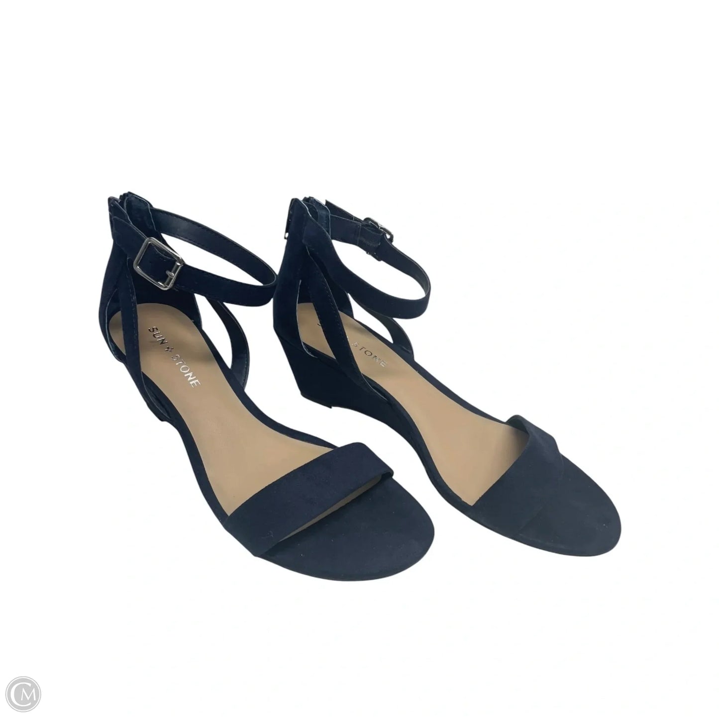 Shoes Heels Wedge By SUN AND STONE In Blue, Size: 8.5