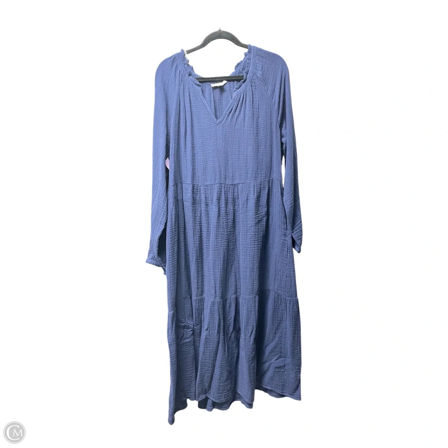 Dress Casual Midi By Beachlunchlounge In Blue, Size: L