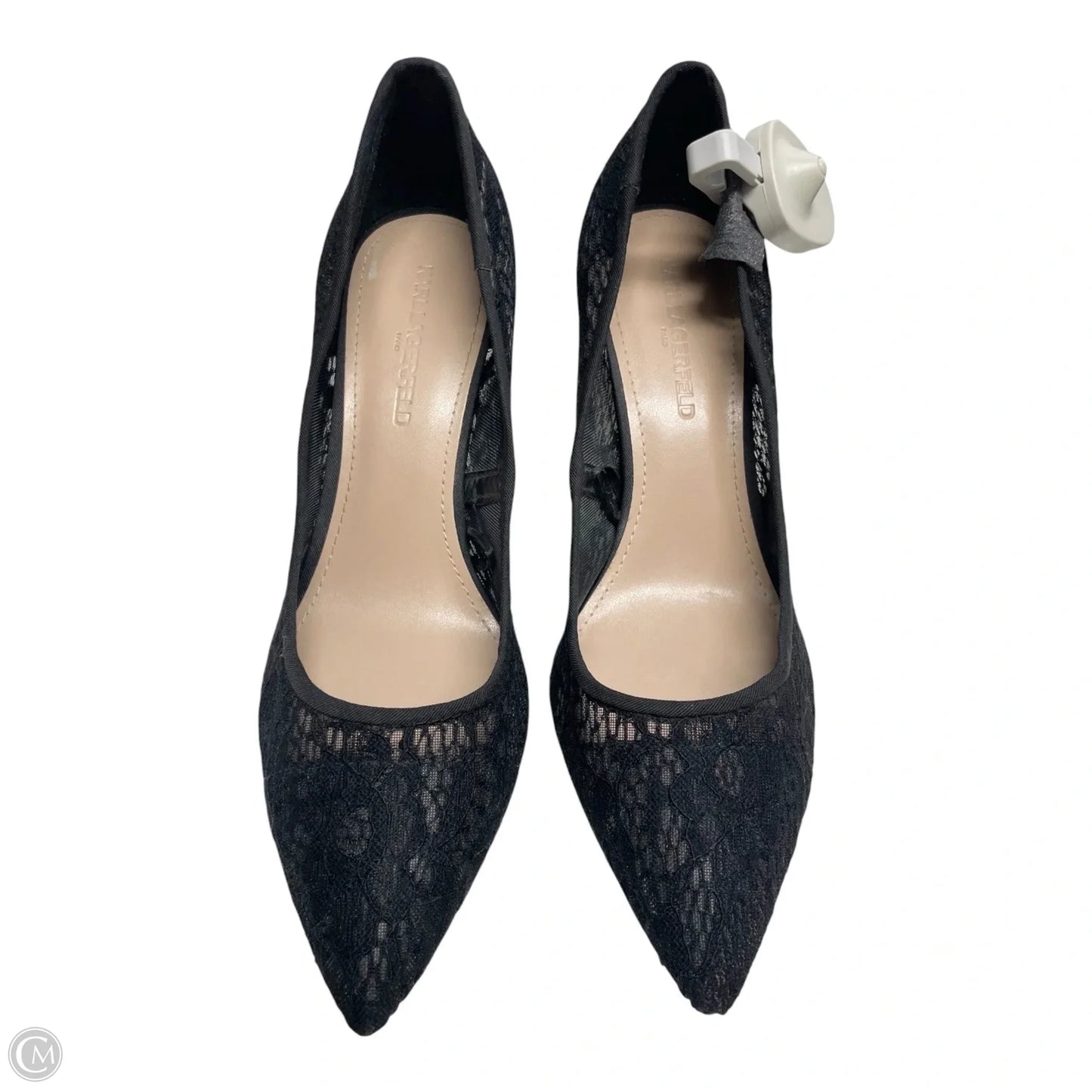 Shoes Designer By Karl Lagerfeld In Black, Size: 8.5