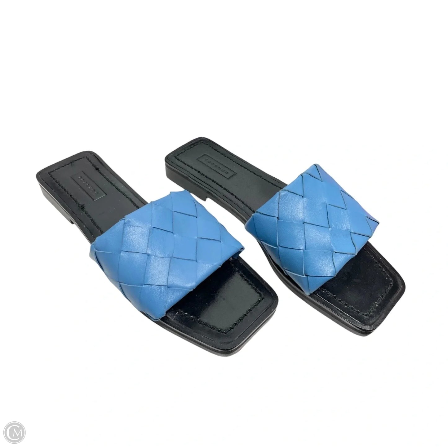 Sandals Flats By Top Shop In Black & Blue, Size: 7.5