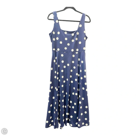 Dress Casual Short By Nine Britton In Polkadot Pattern, Size: L