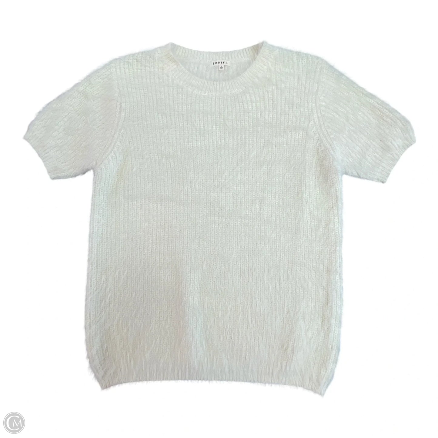 Sweater Short Sleeve By Jodifl In Cream, Size: S