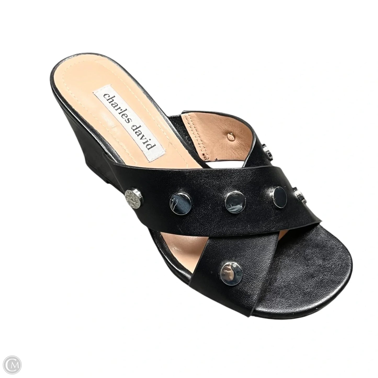Shoes Heels Wedge By Charles David In Black, Size: 5.5