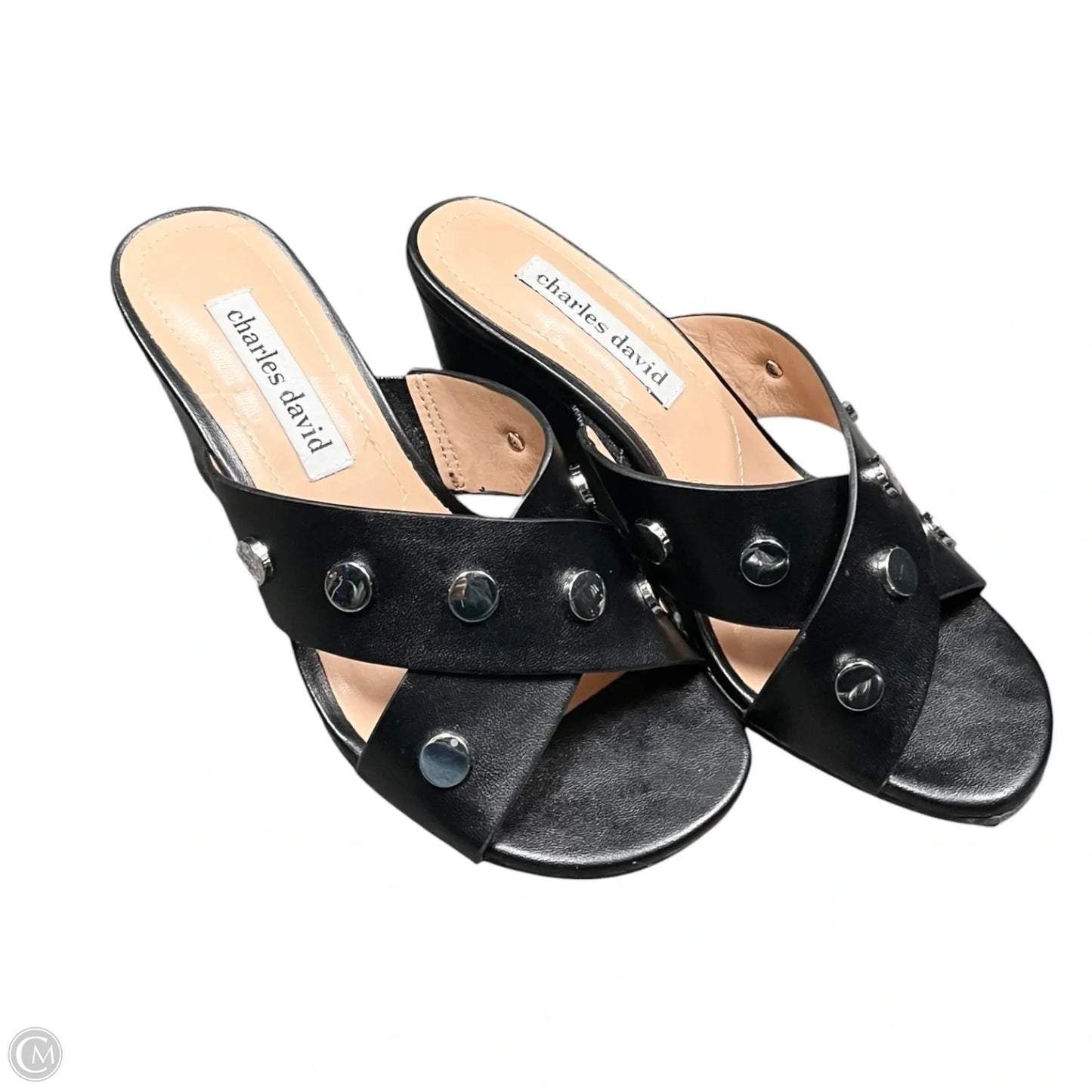 Shoes Heels Wedge By Charles David In Black, Size: 5.5