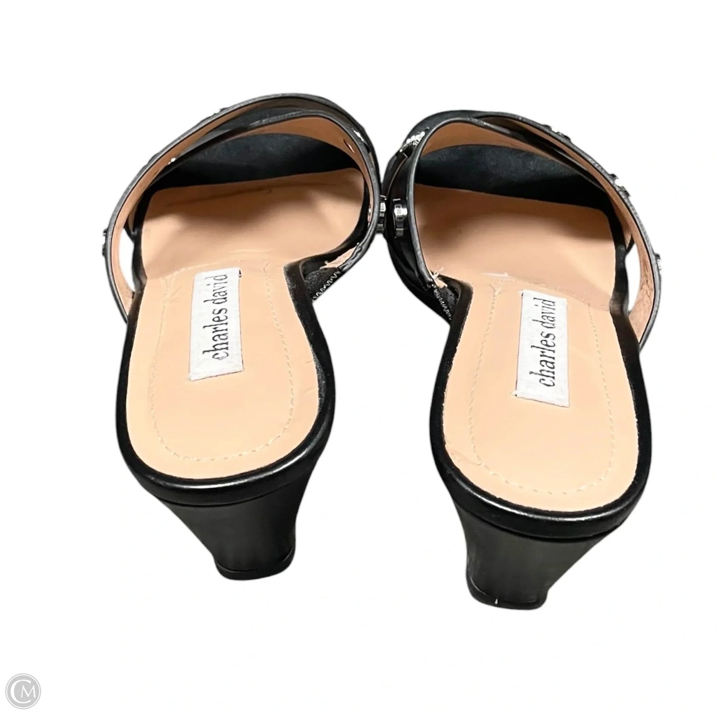 Shoes Heels Wedge By Charles David In Black, Size: 5.5