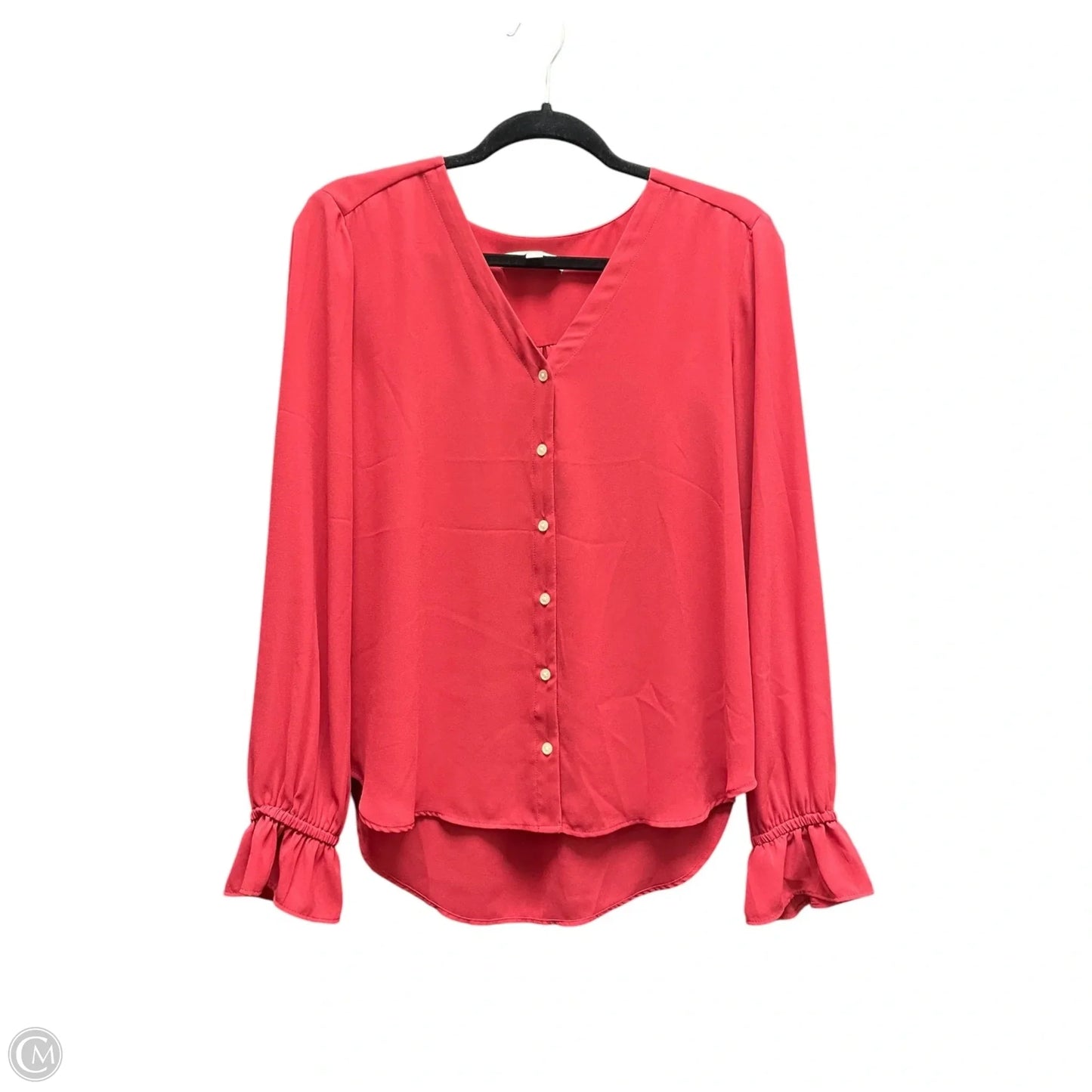 Top Long Sleeve By Loft In Red, Size: S