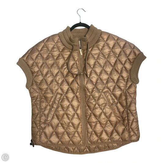 Jacket Puffer & Quilted By Martha Stewart In Tan, Size: M