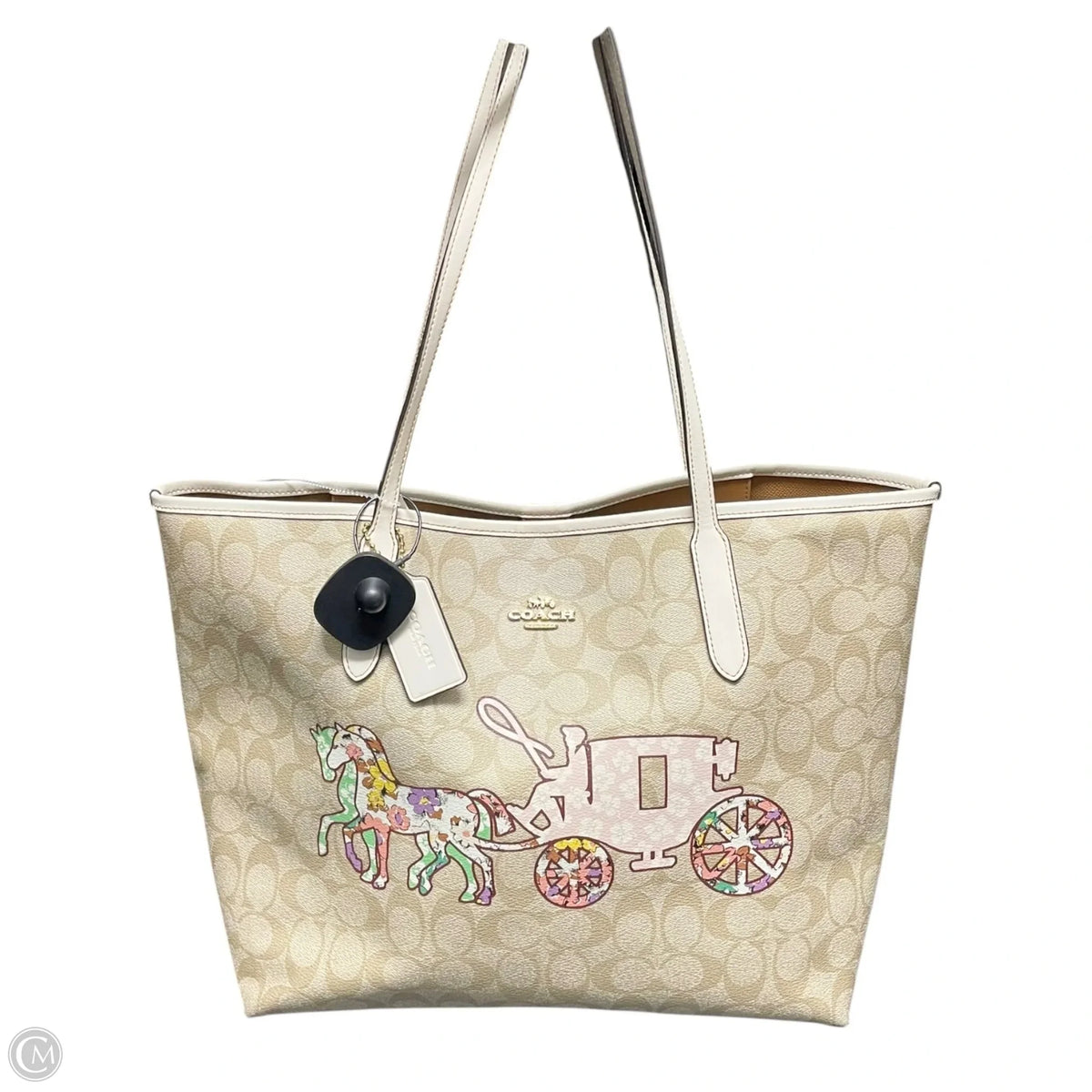 Tote Designer By Coach, Size: Medium