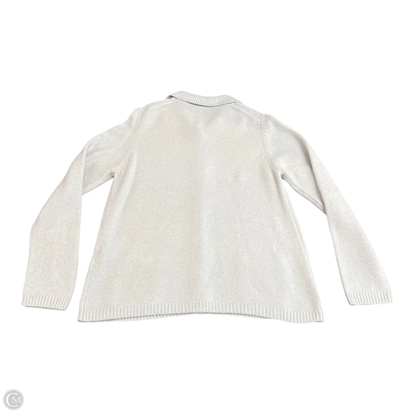 Sweater Cardigan By Cmb In Grey, Size: M