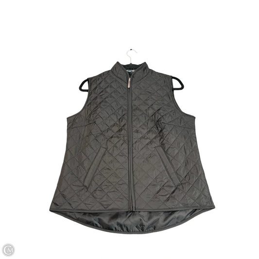Vest Puffer & Quilted By Karen Scott In Black, Size: Mp