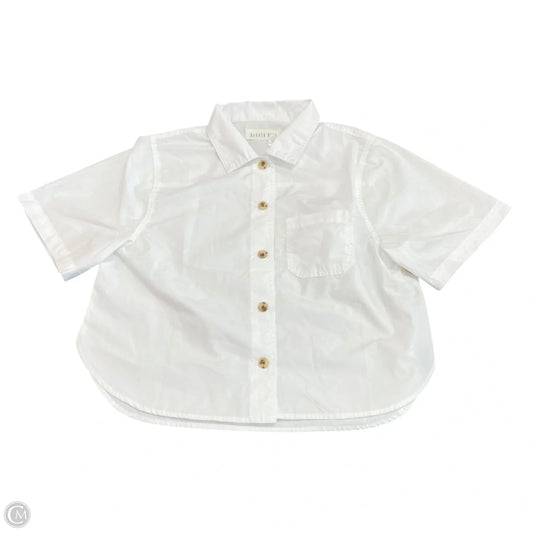Top Short Sleeve By Dakota Blue In White, Size: S