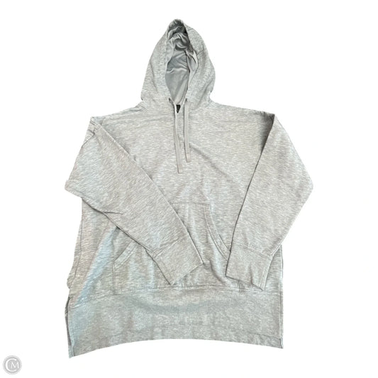 Athletic Sweatshirt Hoodie By Athletic Works In Grey, Size: M