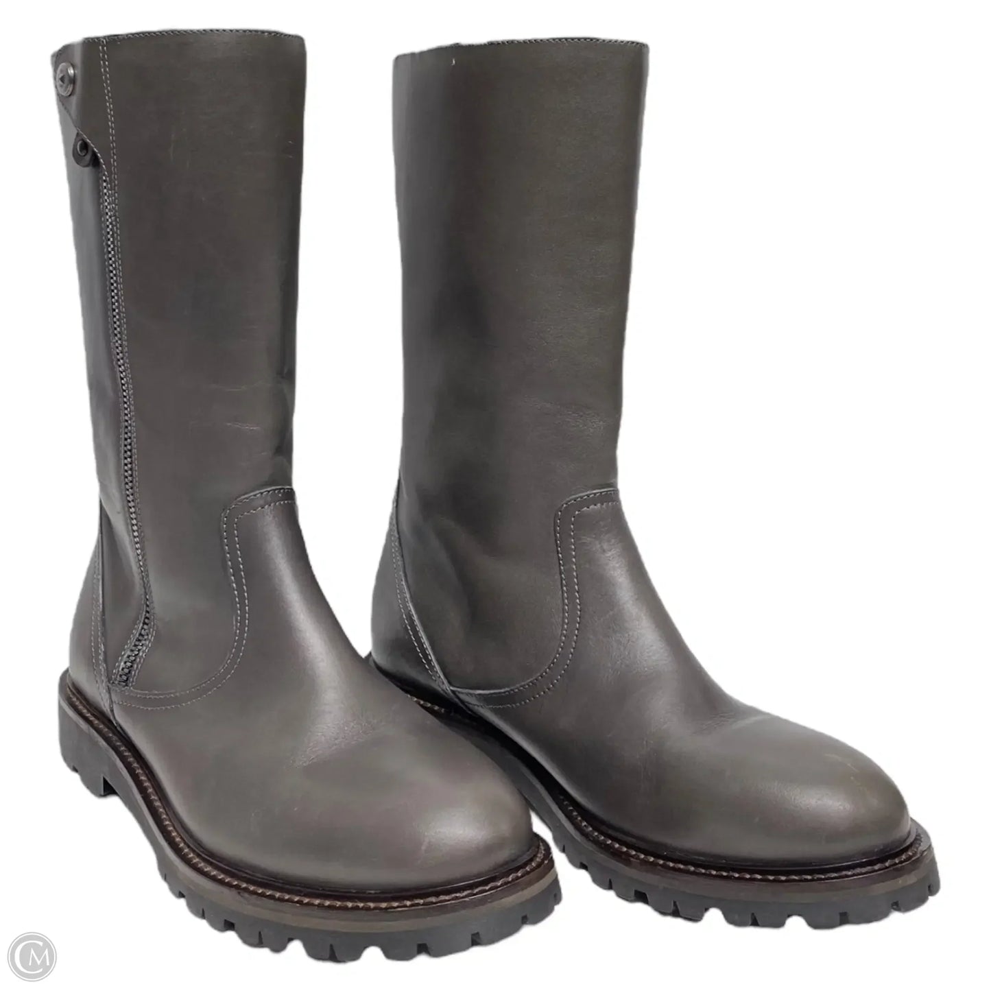 Boots Designer By Max Mara In Brown, Size: 6.5