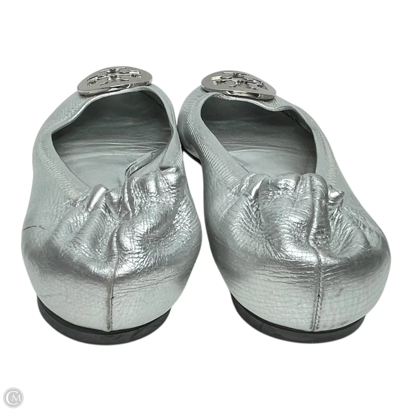 Shoes Designer By Tory Burch In Silver, Size: 6.5