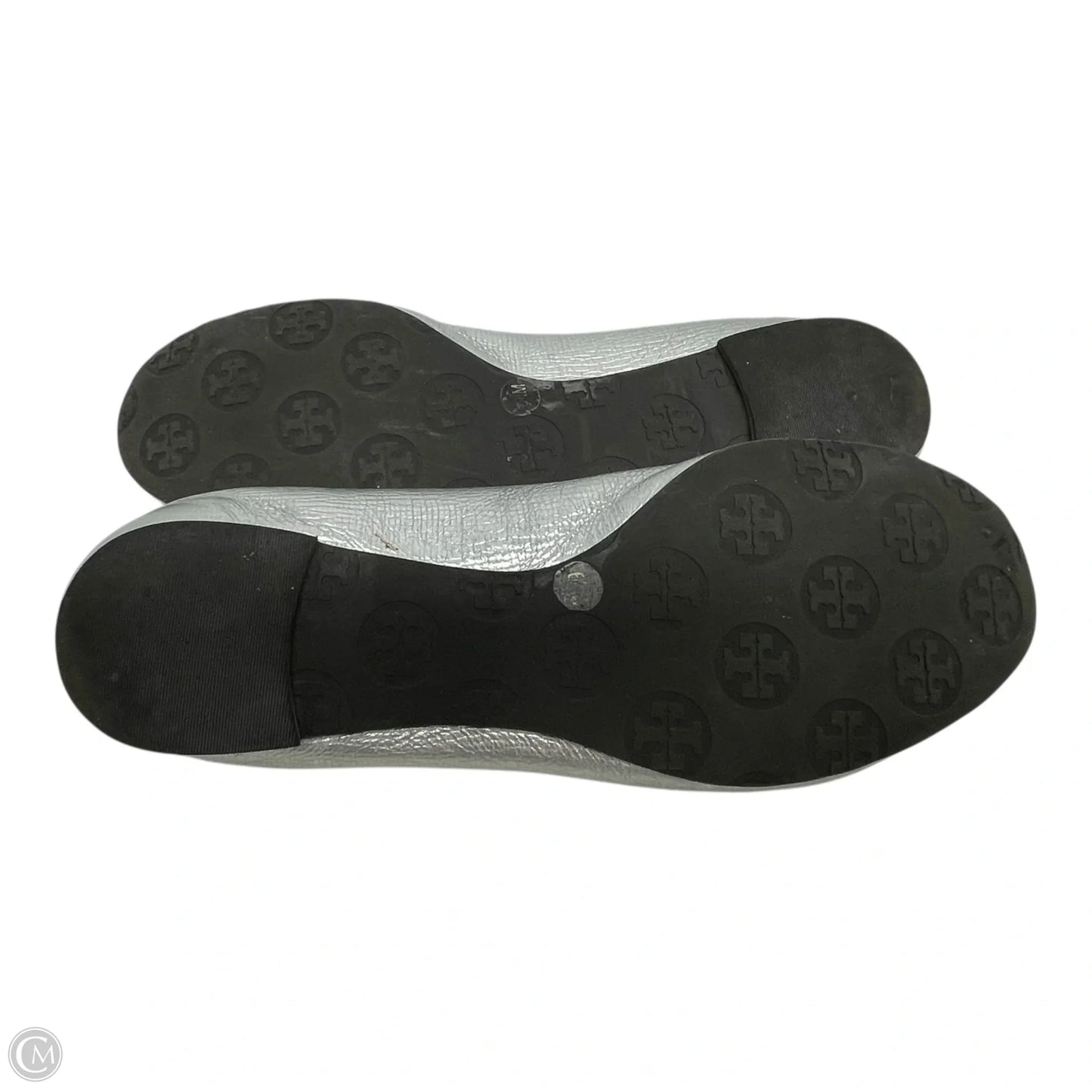 Shoes Designer By Tory Burch In Silver, Size: 6.5