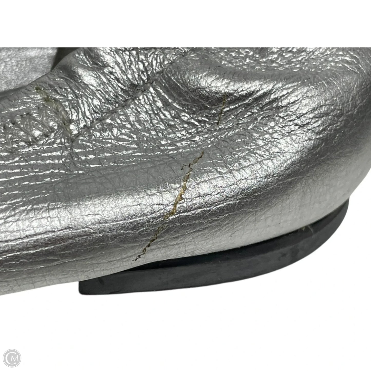 Shoes Designer By Tory Burch In Silver, Size: 6.5