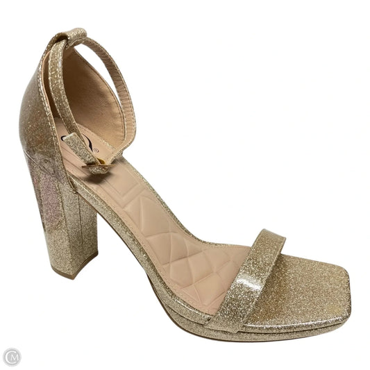 Shoes Heels Block By Windsor In Gold, Size: 10