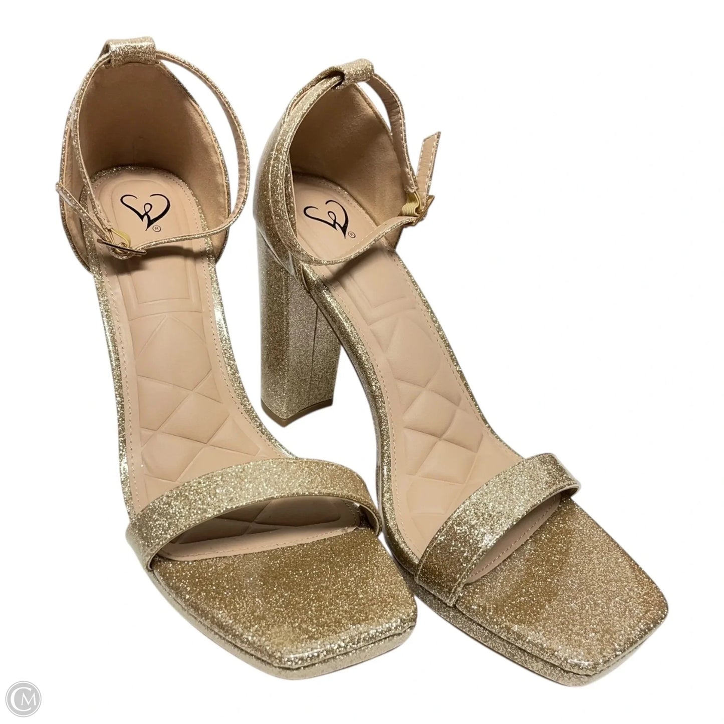 Shoes Heels Block By Windsor In Gold, Size: 10