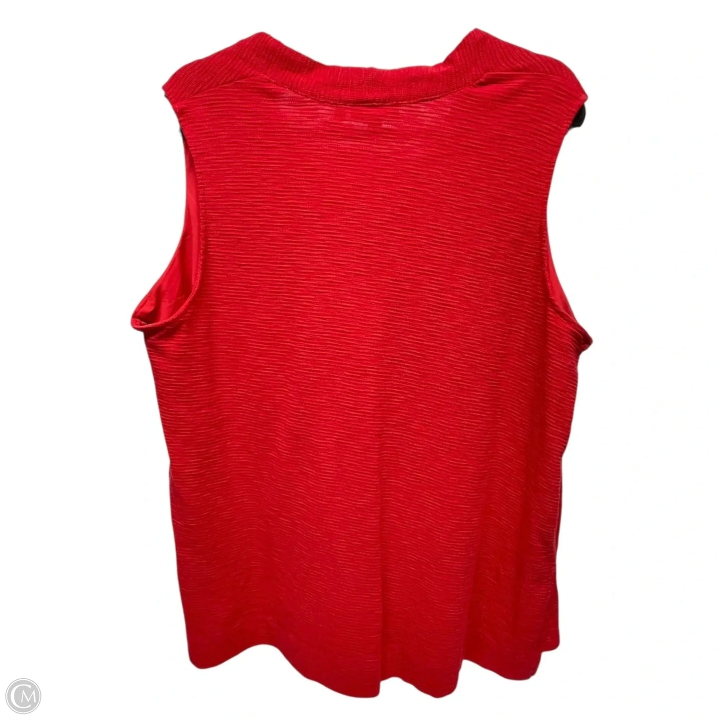 Top Sleeveless By Chicos In Red, Size: Xxl