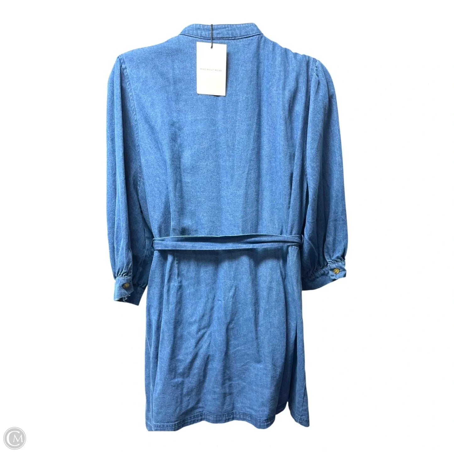 Dress Casual Midi By Who What Wear In Blue Denim, Size: 4x