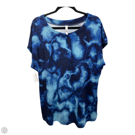 Top Short Sleeve By Cozy In Blue, Size: Xl