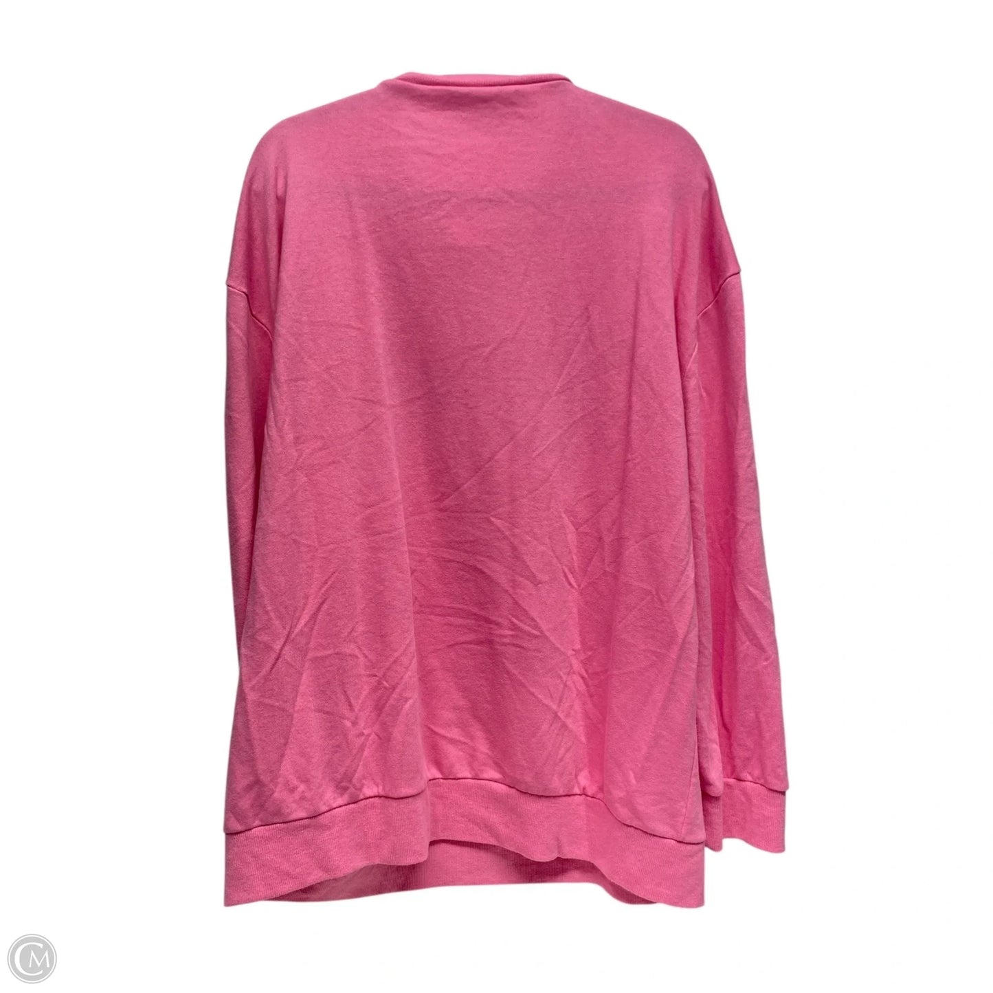 Sweatshirt Crewneck By THE ROYAL  In Pink & Red, Size: Xl