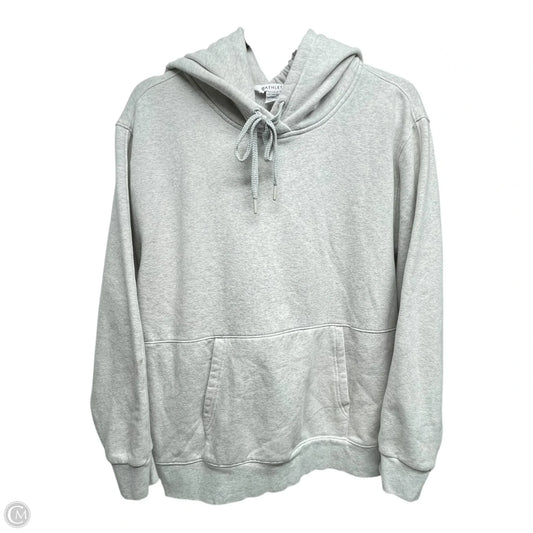 Athletic Top Long Sleeve Hoodie By Athleta In Grey, Size: L