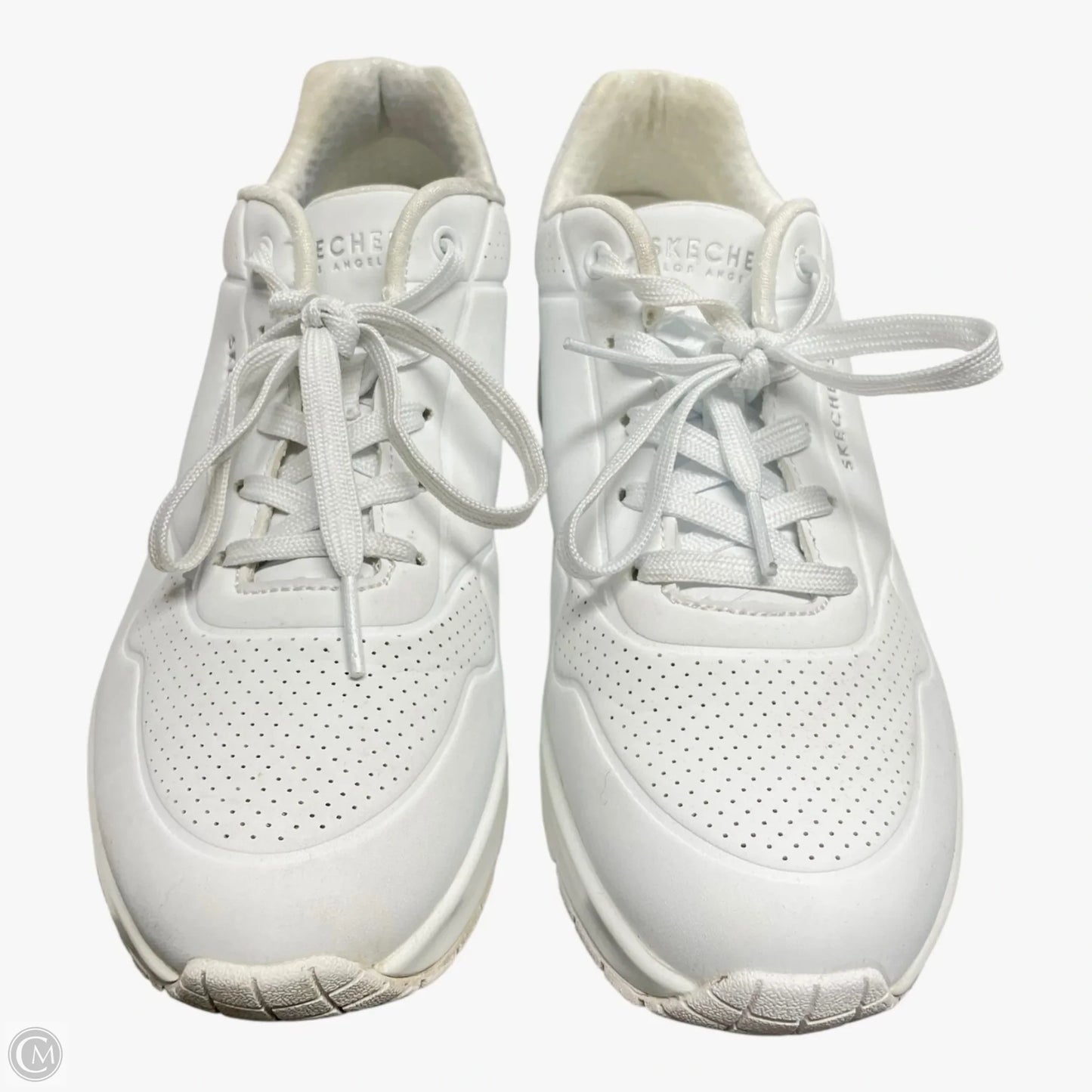 Shoes Sneakers By Skechers In White, Size: 7.5