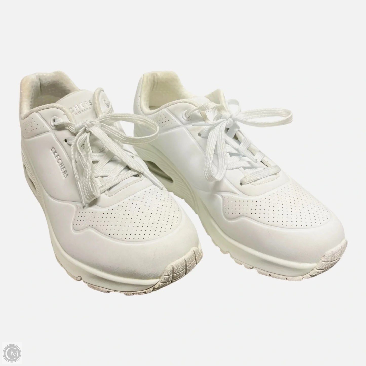 Shoes Sneakers By Skechers In White, Size: 7.5